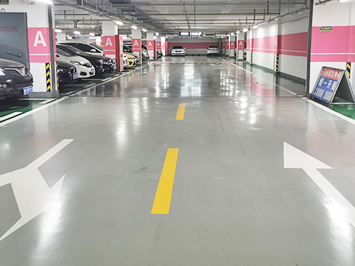 What should be done to prevent damage to epoxy flooring